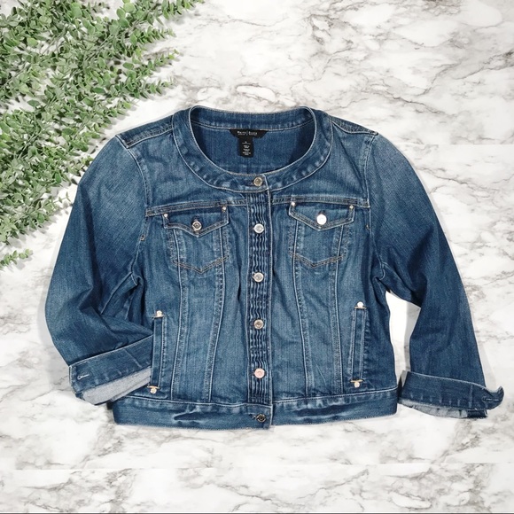 white house black market jean jacket